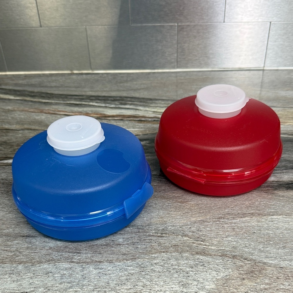 Tupperware Bagel / Sandwich Container Bundle